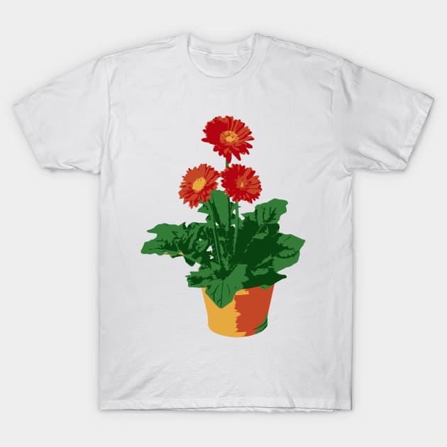 Gerbera - vector image T-Shirt by ngoclucbkhn